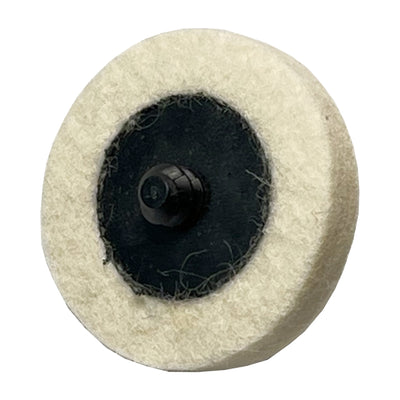 2" 50mm | Wollfilzscheibe mit Roloc-Aufnahme | 10 Stück