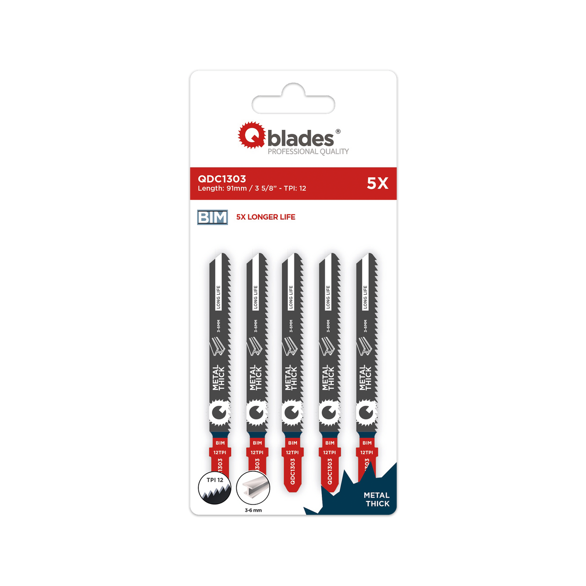 Qblades QDC1303 91mm | Stichsägeblatt | BIM