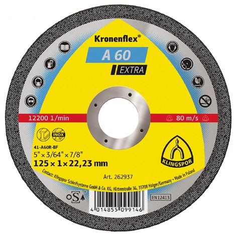25x Trennscheibe A 60 EX | Flach 115 x 1 x 22.23 mm
