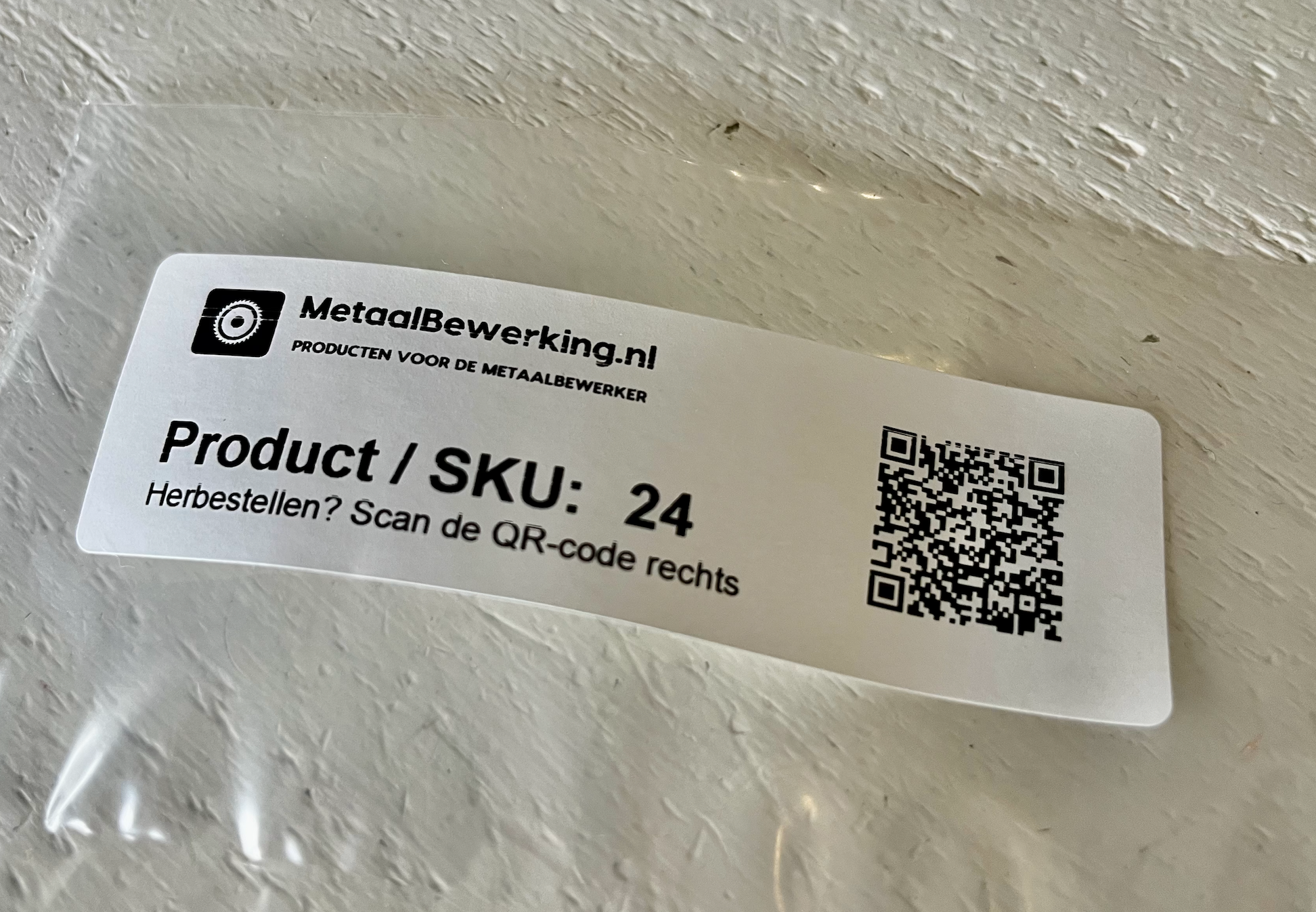 Bestelling herhalen via QR-code