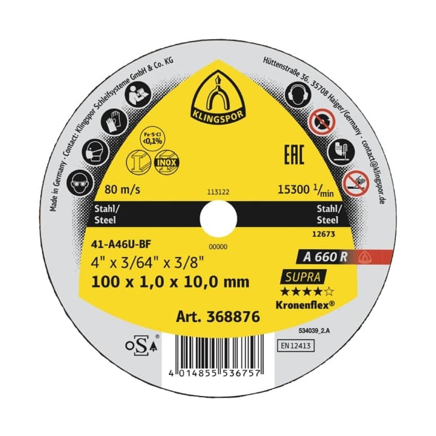 40x Trennscheibe A 660 R | Plan 76 x 1 x 6 mm