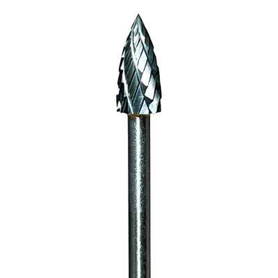 Frässtifte Wolfrahmkarbid G (spitzer Baum) RBG | 3mm | Lange Ausführung