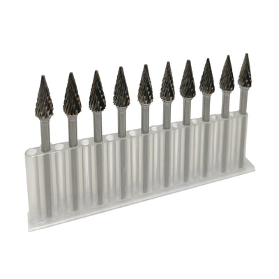 Hartmetallfrässtifte Set M (Kegel spitz) SKM | 10 Stück
