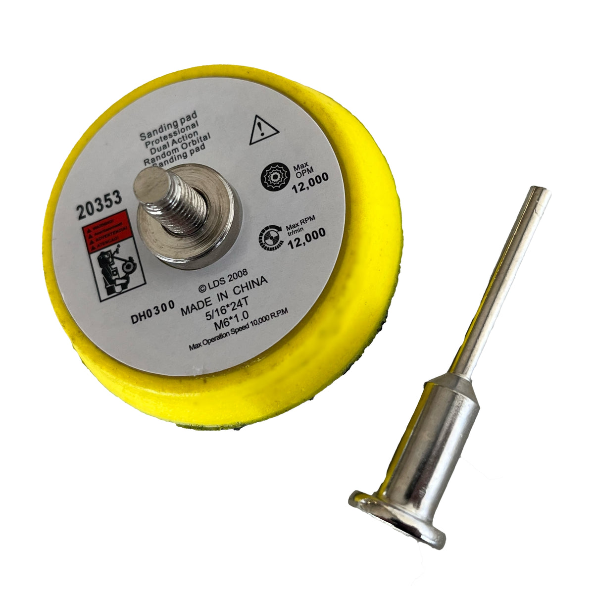 2" 50mm | Stützteller mit Klett und Schaumstoffschicht