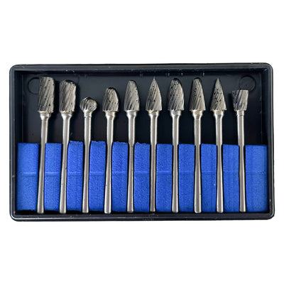 Wolframkarbid-Schaftfräser-Set | 10 Stück