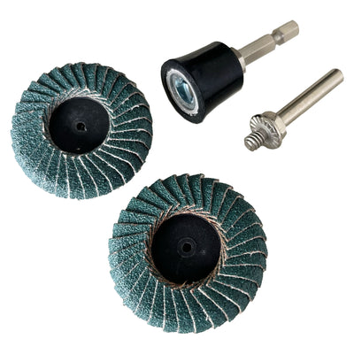 2" 50mm | Lamellenscheibe mit Roloc-Aufnahme und Halter | 2 Stück