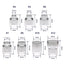 Gaslinse Glas Quarz WIG 15mm