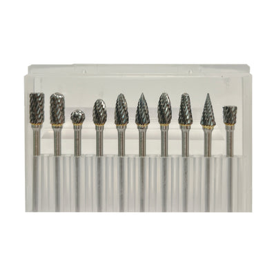 Wolframcarbid-Frässtift-Satz | 10 Stück