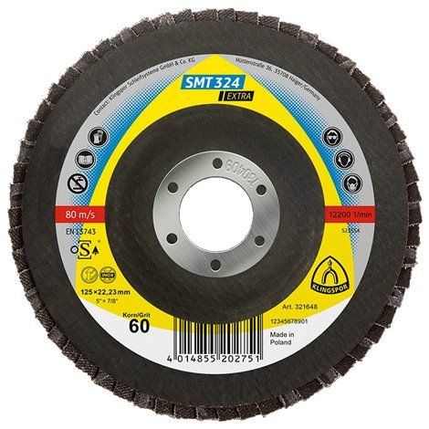 10x Fächerscheibe SMT 324 | Konisch 125 x 22.23 mm
